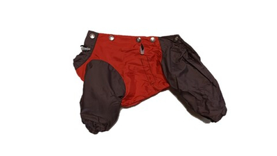 Комбинезон, утепленный байкой 27 мальчик (обхват груди 55 - 61) кирпичный - темно коричневый