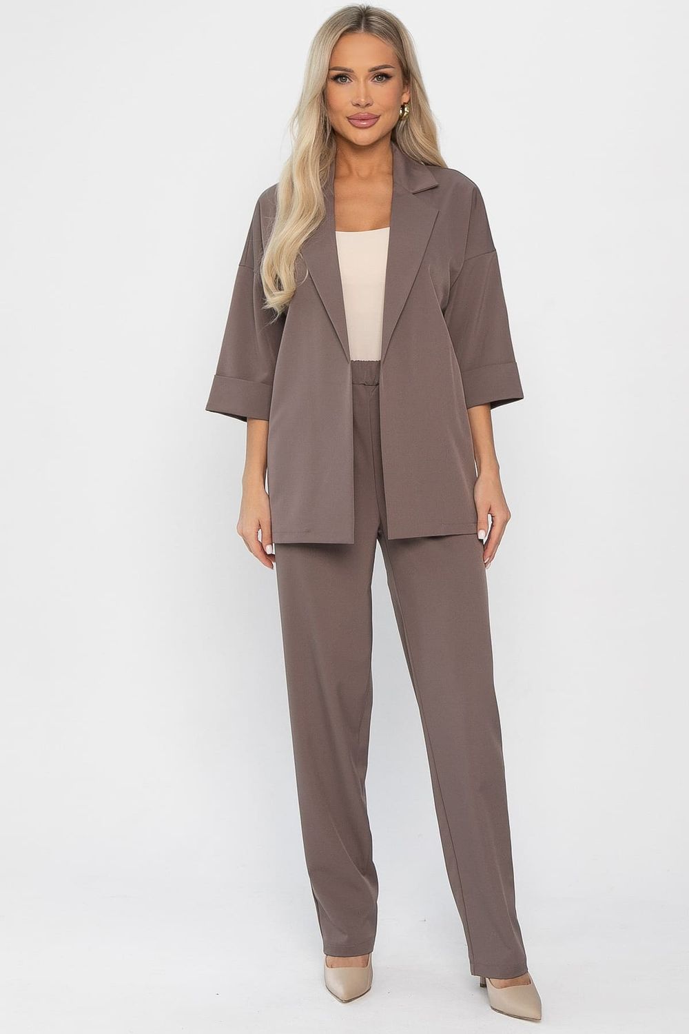 Костюм брючный Скрипка (кофе с молоком) К14376-12М LT Collection