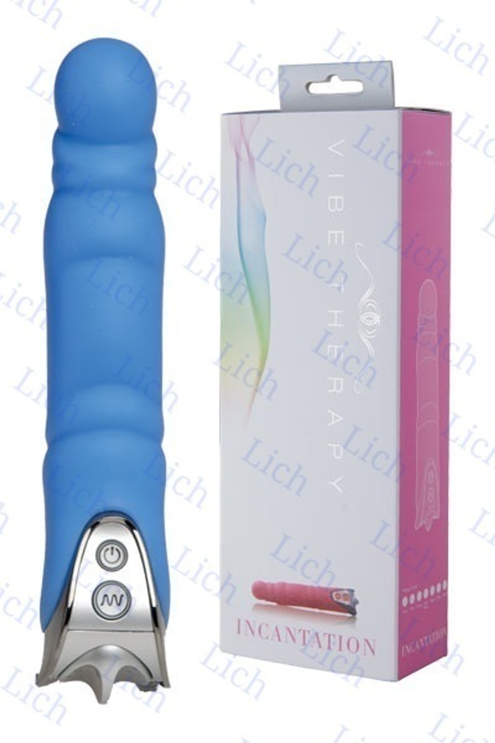 Голубой вибромассажер INCANATION из серии VIBE THERAPY