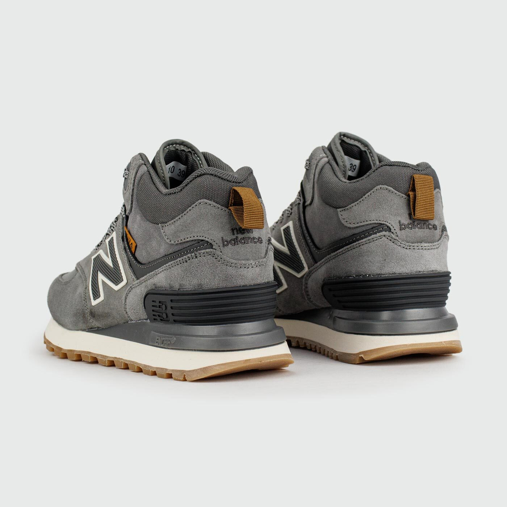 Кроссовки New Balance 574 Mid Grey / White with Fur Wmns
