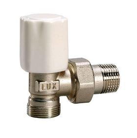 Кран ручной для радиатора верхний угловой 1/2* Luxor RS 12 (для труб из металлопласта)