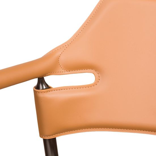 Стул с подлокотниками Suite экокожа цвет оранжевый