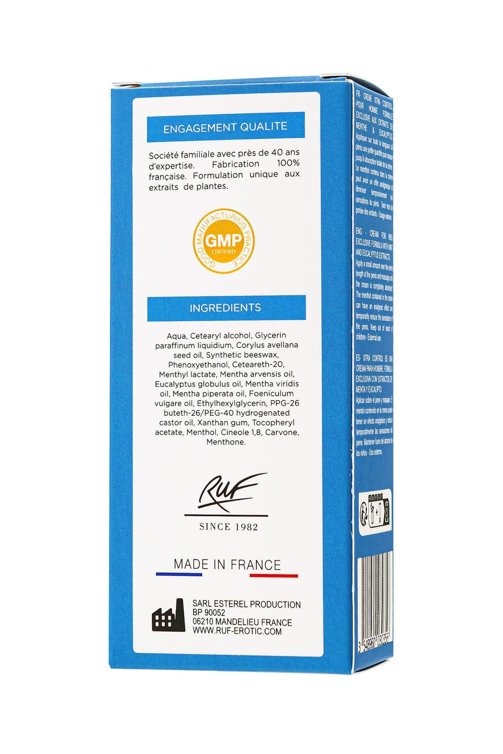 Пролонгирующий крем RUF Xtra Control, 40 мл – контроль и комфорт