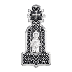 АРГО Подвеска образок со Святой Ксенией Петербуржской из серебра 925 пробы