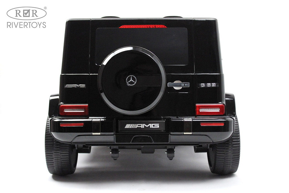 Детский электромобиль RiverToys Mercedes-AMG G63 4WD (S307) черный глянец