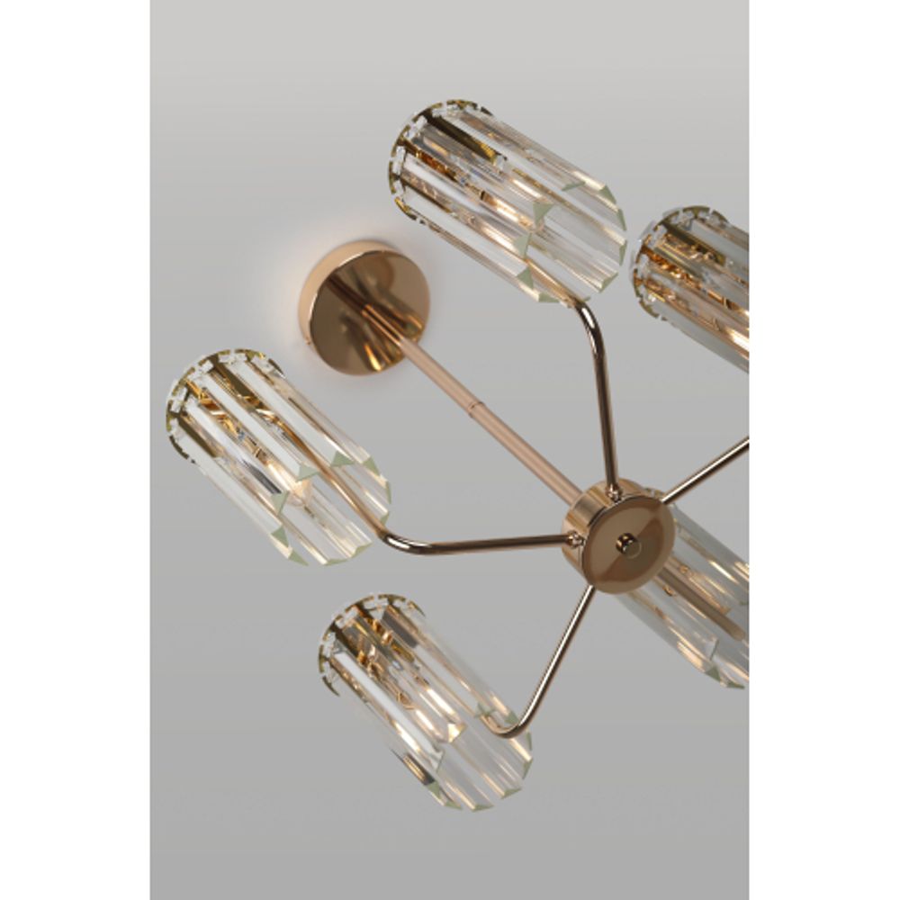 Люстра Rivoli Zoe 1064-305 5хЕ14 40 Вт хрусталь | Rivoli