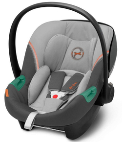 Коляска Cybex Balios S Lux TPE complete Aton S2 Lava Grey 3 в 1 Chocolate Brown с дождевиками