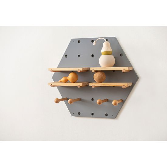 Пегборд shely, 43х50 см, светло-серый