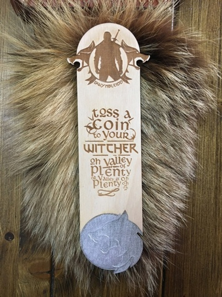 Закладка для книги Ведьмак 4 / The Witcher / Ручная работа Дерево