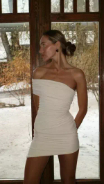 Платье Draped asymmetrical Dress