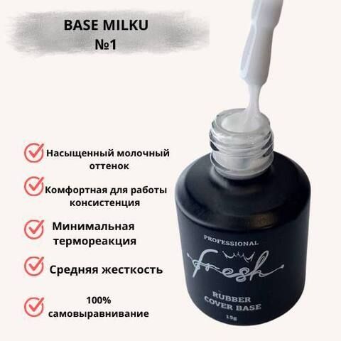 Fresh Base Rubber 10 ml Milku 2