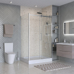 Душевой уголок BelBagno Marino 2-AH-1 110x90 стекло прозрачное/профиль хром