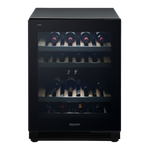 Винный шкаф, встраиваемый под столешницу Signature Kitchen Suite, ширина 60 см, черный, Push to Open