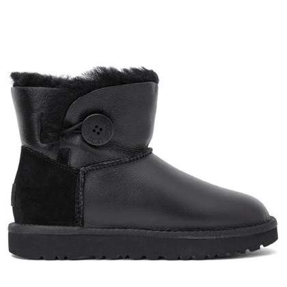 UGG Mini Bailey Button II Metallic Black