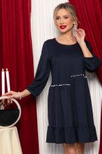 Платье бохо трикотажное Млада (темно-синее) П14411-8М LT Collection