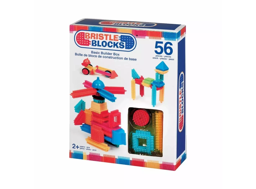 Конструктор игольчатый в коробке Bristle Blocks (Battat), 56 деталей