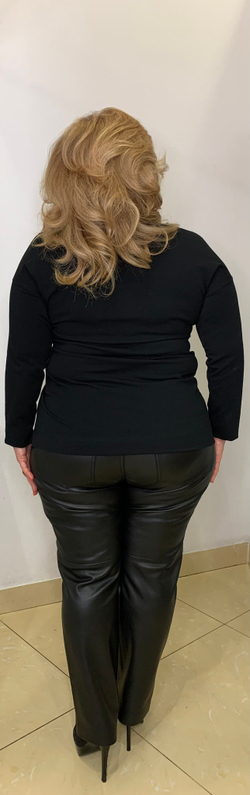 Черная коттоновая толстовка-блузон с "зайчиком"