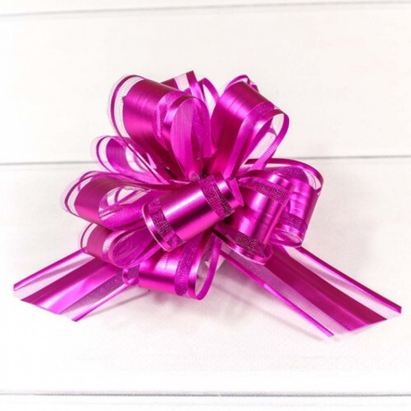 
          Бант Для Упаковки Подарка Ажурный 3 Х 3 См (Розовый)