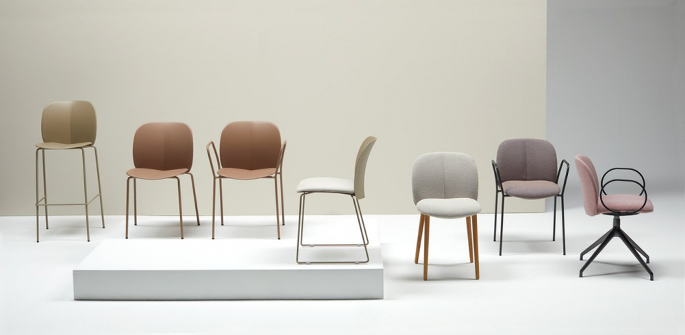 Стул пластиковый на полозьях Scab Design Mentha Go Green, зеленый шалфей