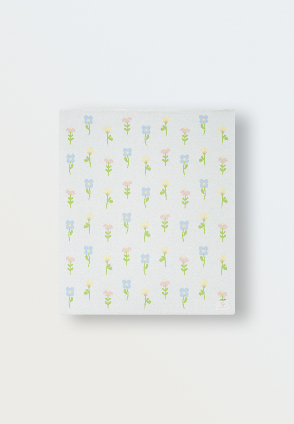 Плед вязаный (цветочные мечты)