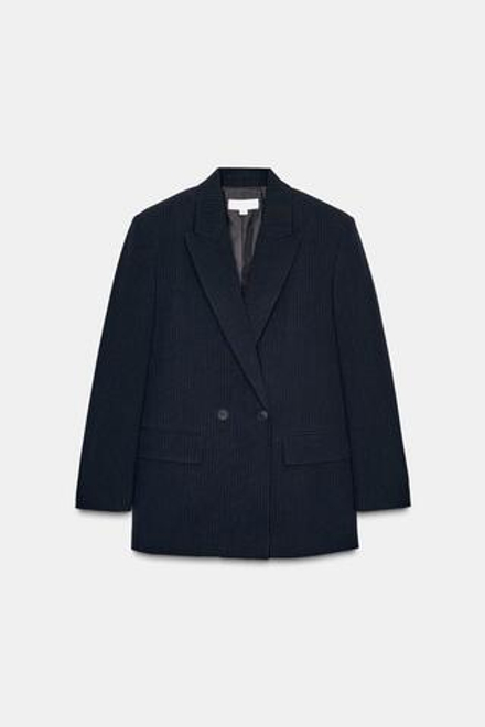 ZARA ДВУБОРТНЫЙ БЛЕЙЗЕР ОВЕРСАЙЗ, ПОЛОСКИ