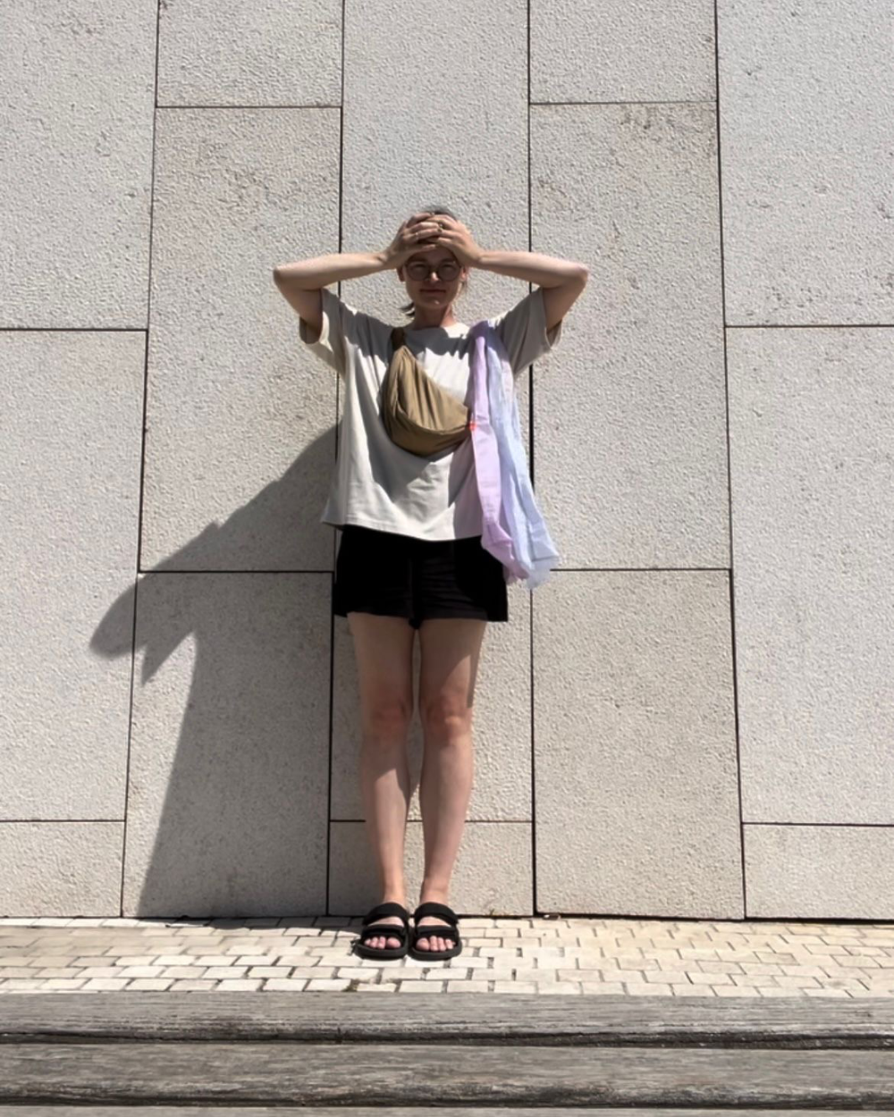 шопер Sunny, розовый с жёлтой петлей (1)