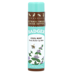 Badger, Бальзам для губ с маслом какао, прохладная мята, 0,25 унций (7 г)
