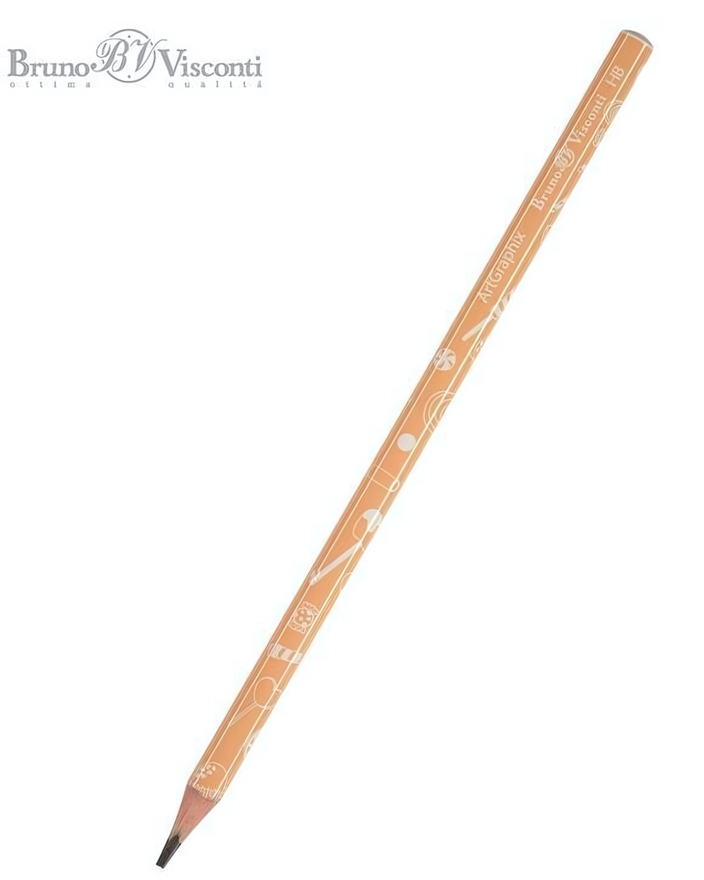 Карандаш ч/г НВ пластиковый корпус "ArtGraphix. Zefir. Сладости" (Bruno Visconti)