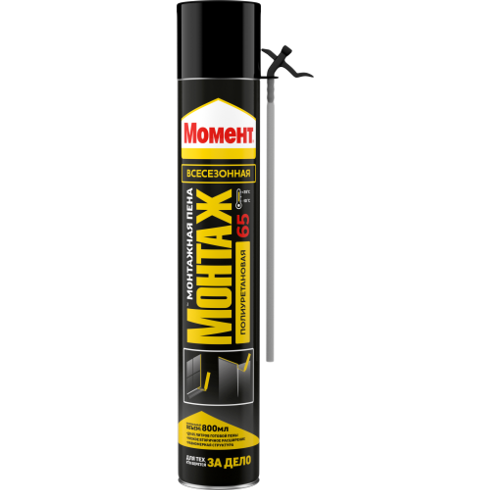 Пена монтажная Момент 3048216 Монтаж 65 всесезонная 800 мл | Момент