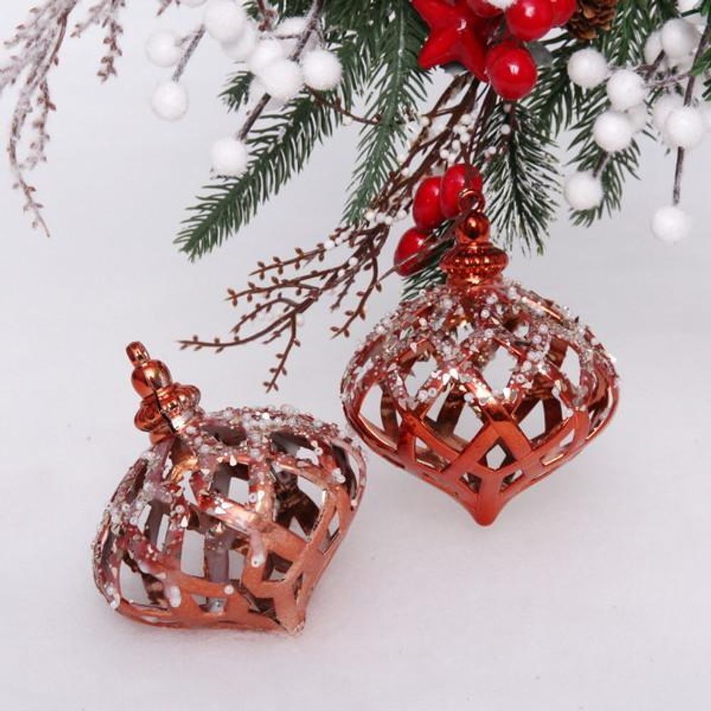 Набор украшений SHINE &quot;Magic lamp&quot; 8,8х10,4см 2шт. copper