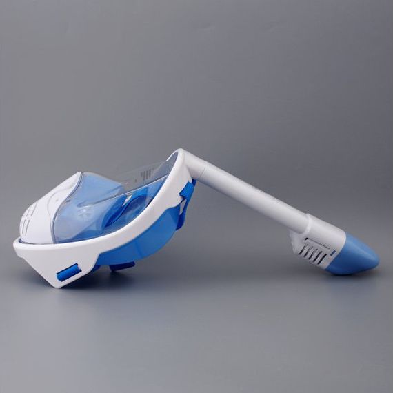 Маска полнолицевая Sargan Планета океан белая/голубая