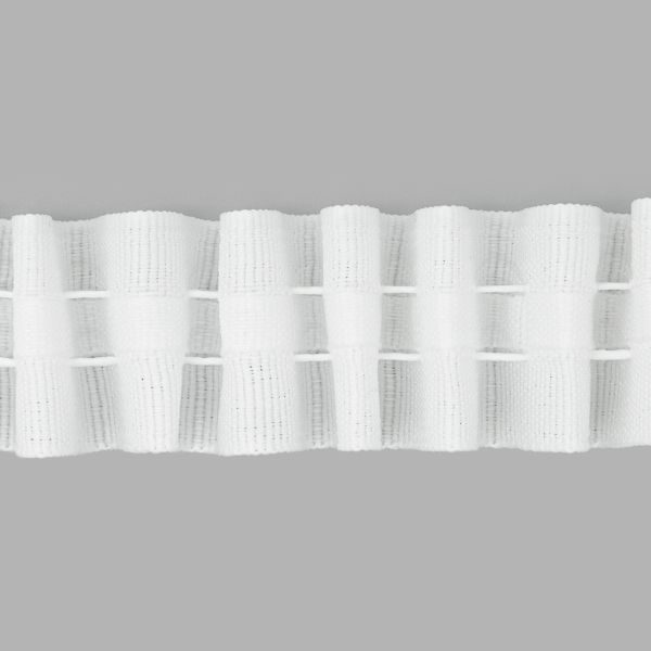 Лента (тесьма) шторная: сборка параллельная 25 мм / 100 метров, S090428