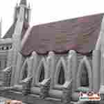 Надувной тоннель страха «Замок теней», 18×12×6,5 м