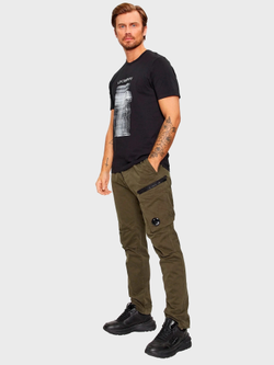 Брюки C.P. Company Regular Fit Stretch Sateen Dark Green