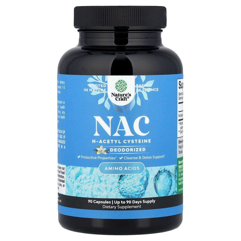 Nature's Craft, NAC, 90 капсул (600 мг на капсулу)