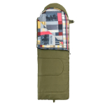 Спальный мешок NISUS TRAVEL 300 зелёный (210х70) Hollowfiber (N-SB-H300-210x70)