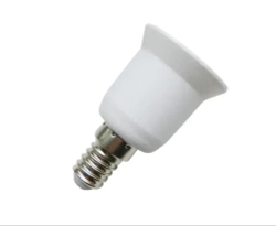 Переходник с патрона Е14 на патрон Е27 для светодиодных ламп, 1 шт.