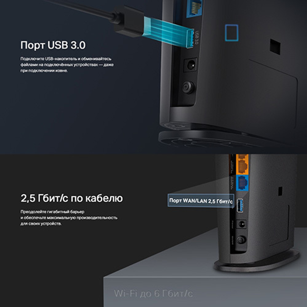 TP-Link Archer AX80(EU) Двухдиапазонный роутер Wi-Fi AX6000