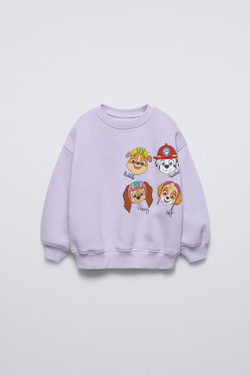 ZARA ТОЛСТОВКА С ПРИНТОМ «PAW PATROL»™, ЛИЛОВЫЙ