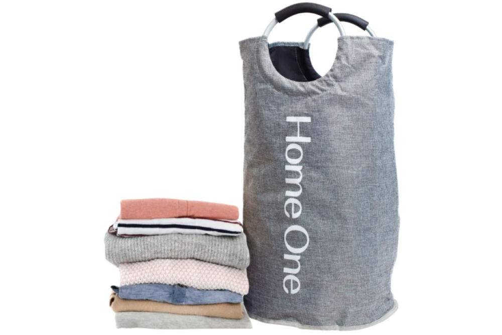 Корзина для белья Home One, 72х35, полиэстер, серый