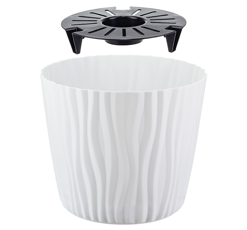 Кашпо ВОЛНА D200мм 4л с вкладышем М3189