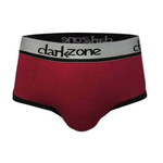 Бордовые хлопковые трусы-брифы (Размер: S) (Цвет: бордовый)