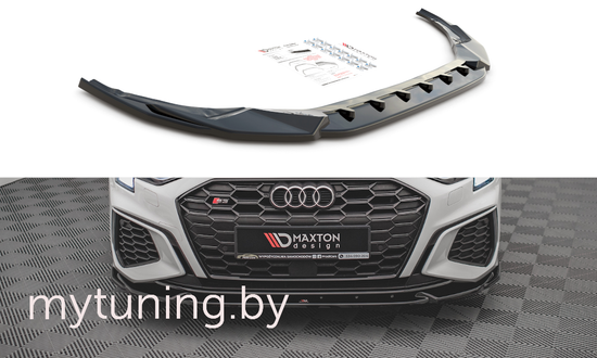 Сплиттер бампера переднего V.2 для AUDI A3 S-Line / S3 8Y (20-...)