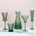 Ваза стеклянная «VIVALDI» 1350мл, зеленая