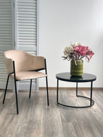 Стул М-City DISAUR Дилл, H-06 Бежевый, Велюр, Черный каркас