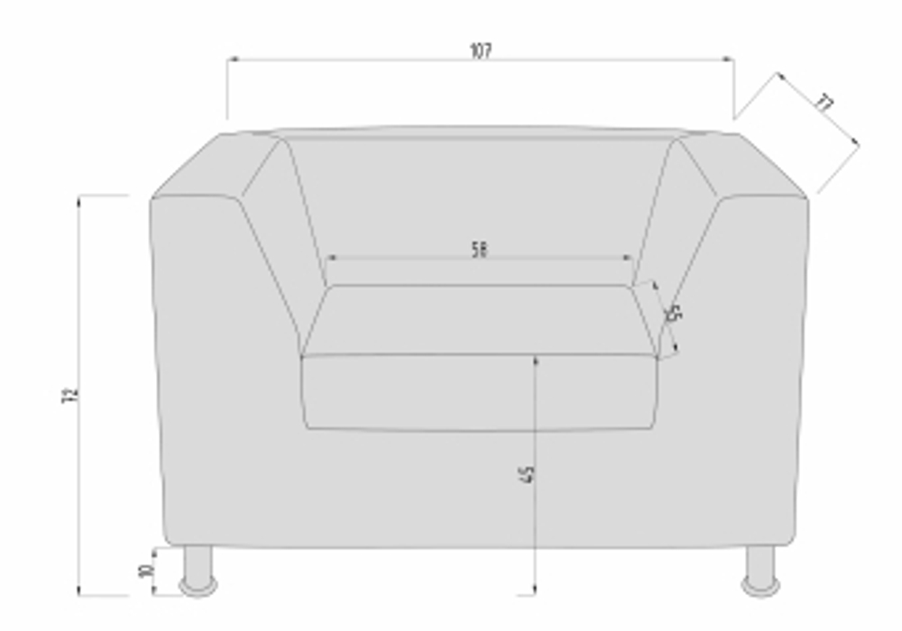 Кресло Офис Стрикт Стайл