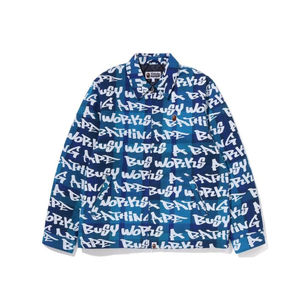 A Bathing Ape One Point A Bathing Ape Graffiti Check Zip Куртка