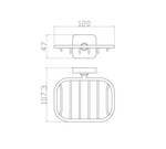 Мыльница с держателем WONZON & WOGHAND STILL, Хром (WW-6624)