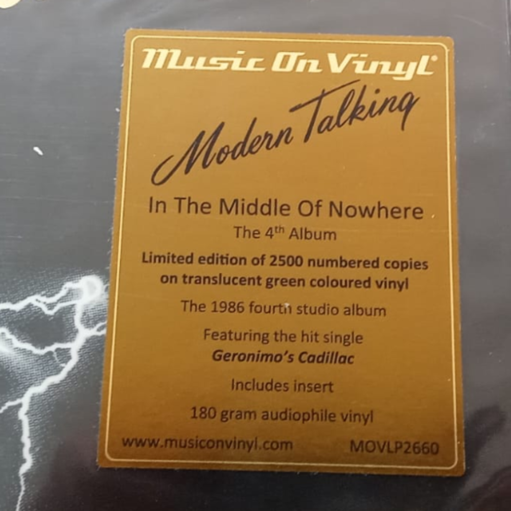 Modern Talking / In The Middle Of Nowhere (The 4th Album)(Coloured Vinyl)(LP)