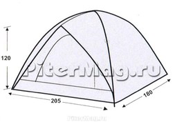 Палатка KingCamp Family 2+1